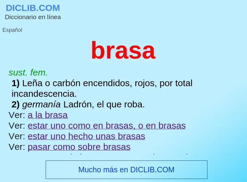 What is brasa - meaning and definition