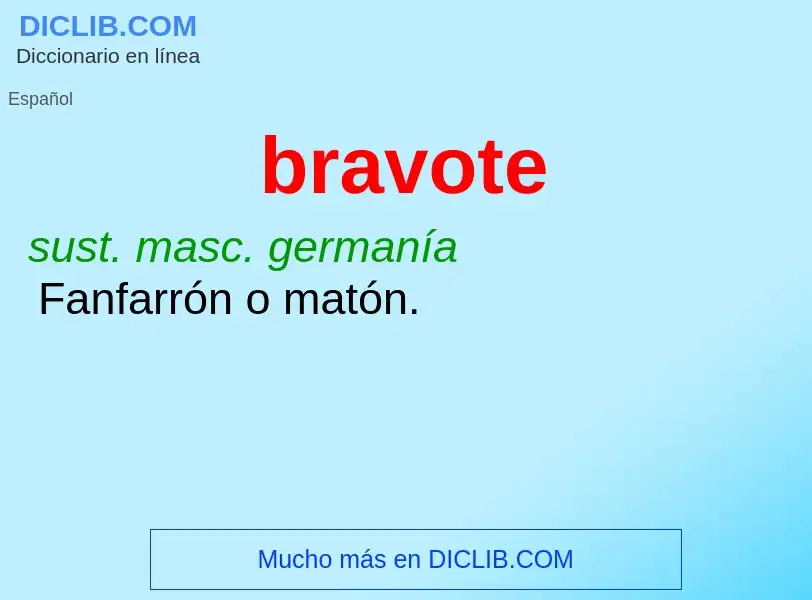 Wat is bravote - definition