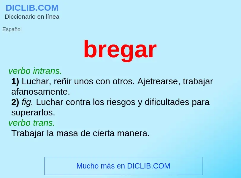 Wat is bregar - definition