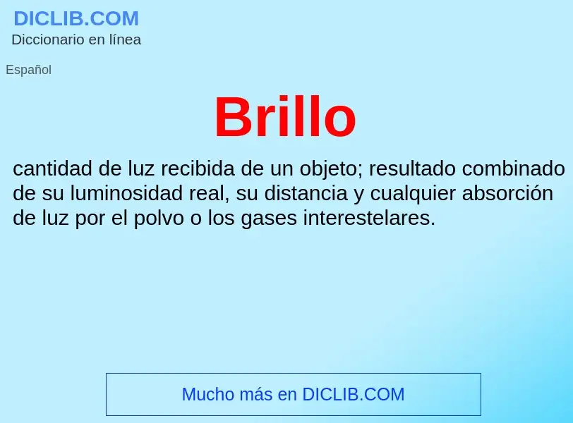 Wat is Brillo - definition