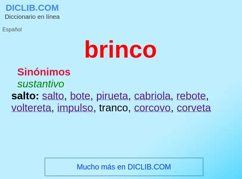 Wat is brinco - definition