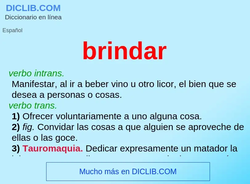 What is brindar - definition