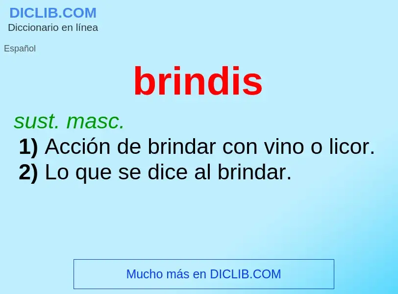 O que é brindis - definição, significado, conceito