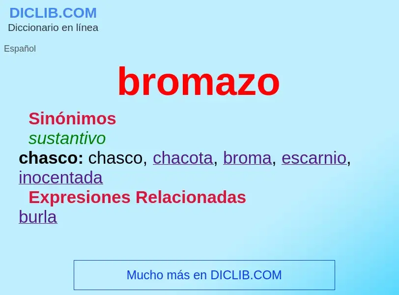 Was ist bromazo - Definition