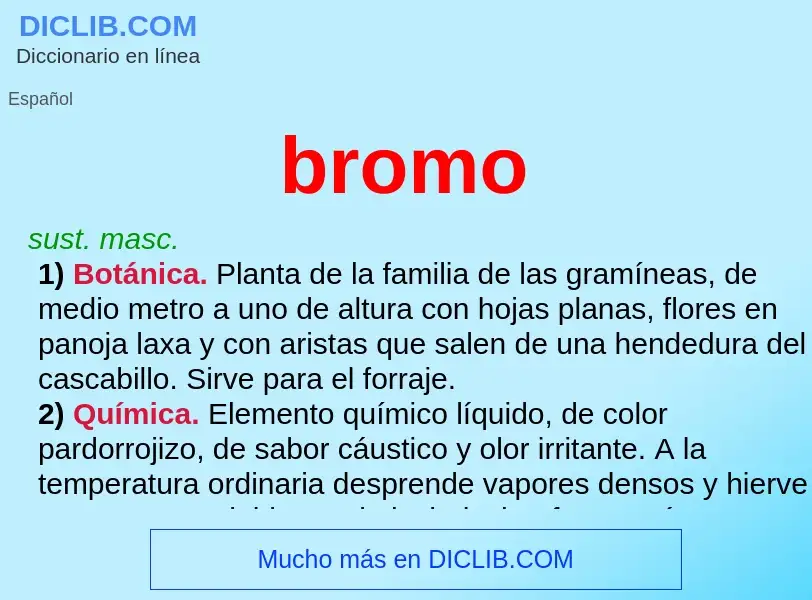 Was ist bromo - Definition