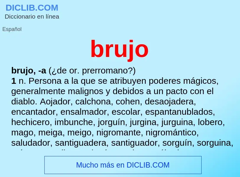 What is brujo - definition