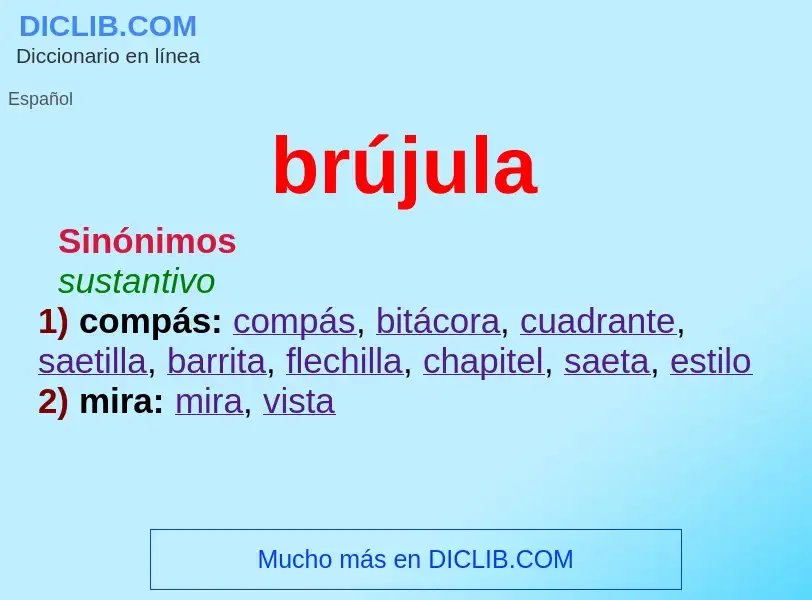 Wat is brújula - definition