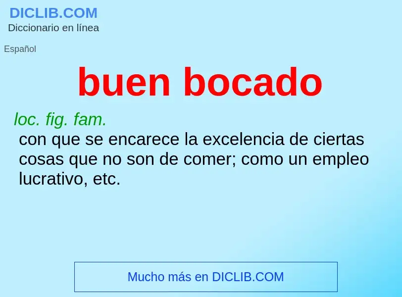 Wat is buen bocado - definition