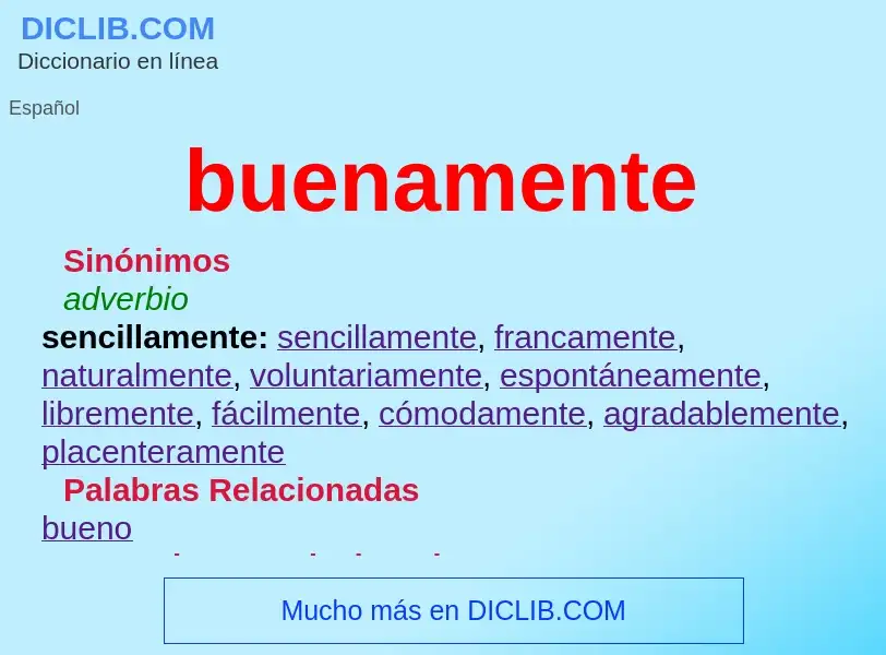 What is buenamente - definition