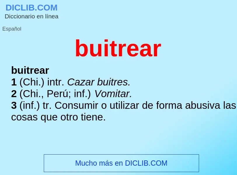 Wat is buitrear - definition