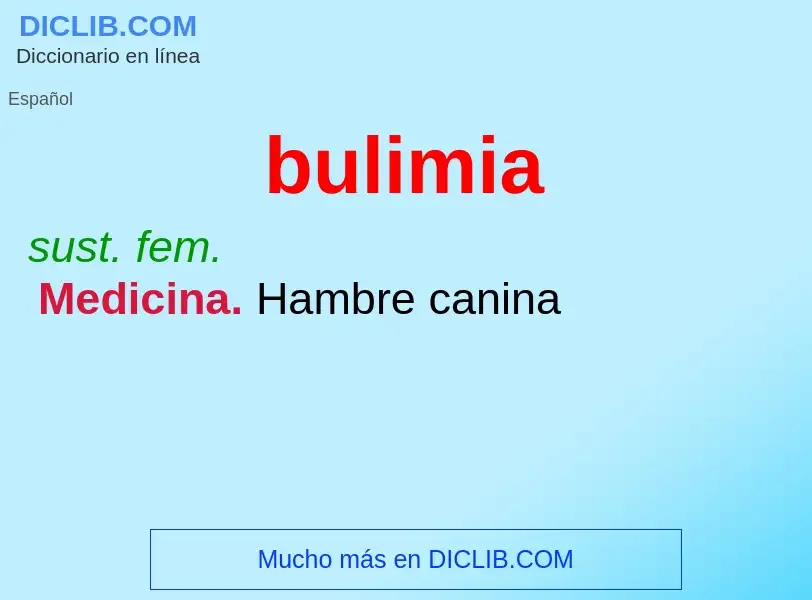 Wat is bulimia - definition