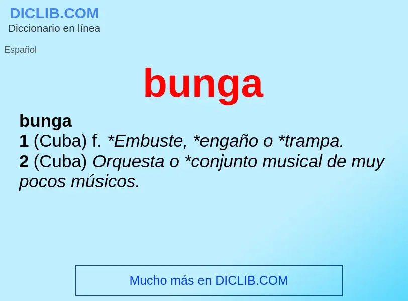 Wat is bunga - definition