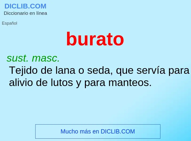 What is burato - definition