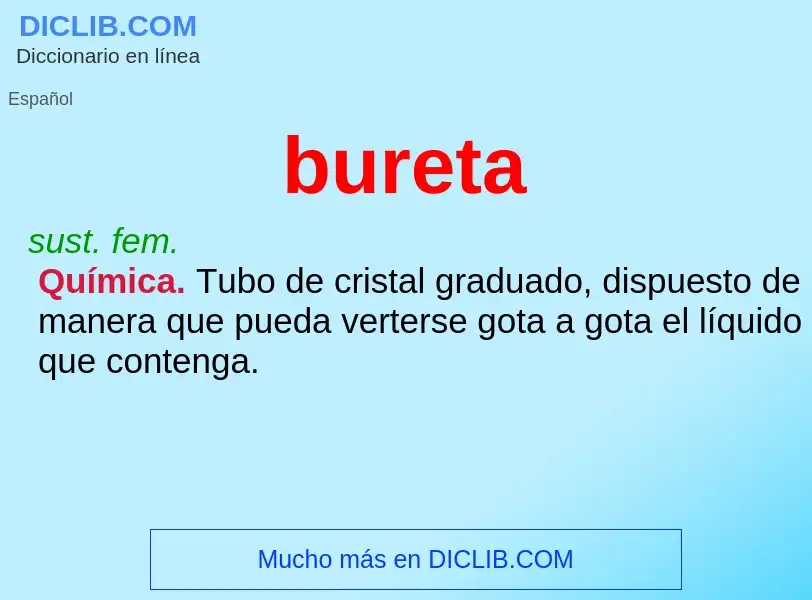 Wat is bureta - definition