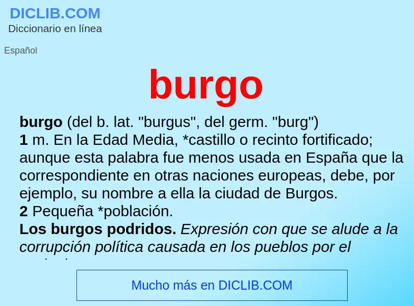 Wat is burgo - definition