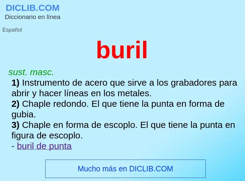 What is buril - definition