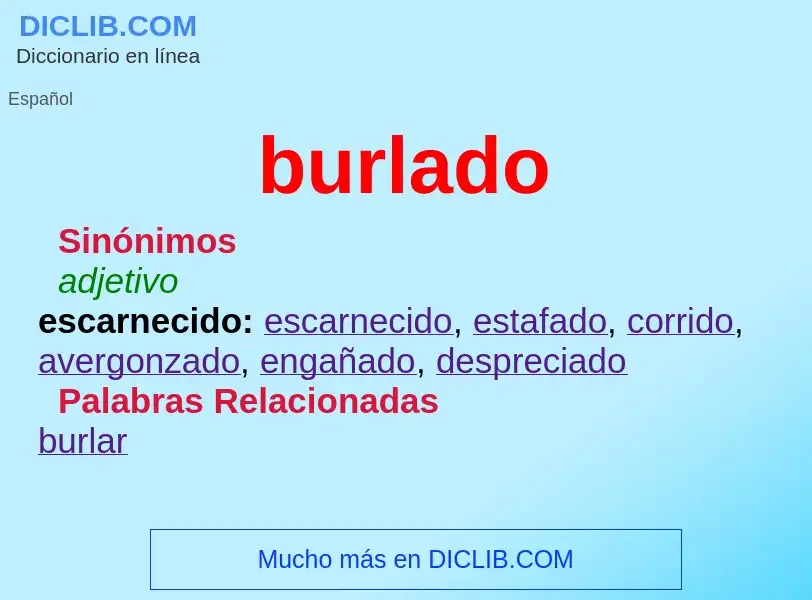 ¿Qué es burlado? - significado y definición