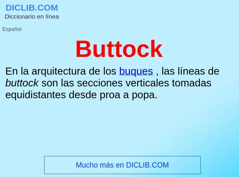 Wat is Buttock - definition