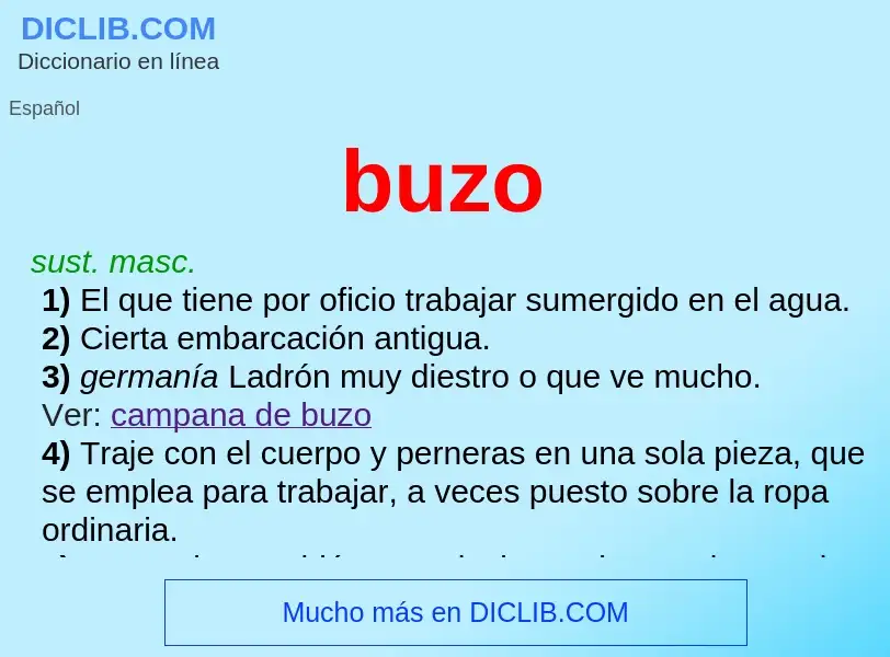 Wat is buzo - definition