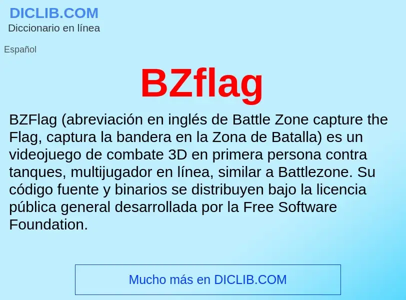 What is BZflag - definition