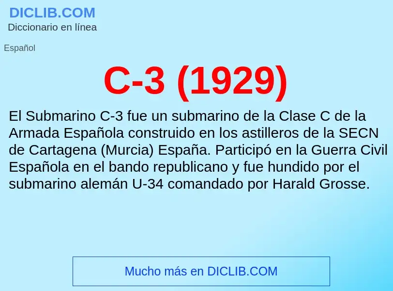 Was ist C-3 (1929) - Definition