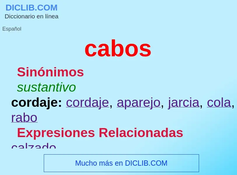 Wat is cabos - definition