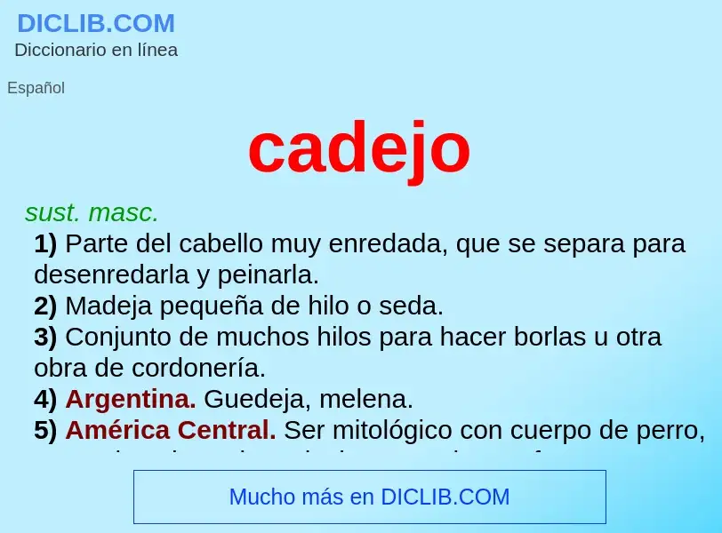 Wat is cadejo - definition