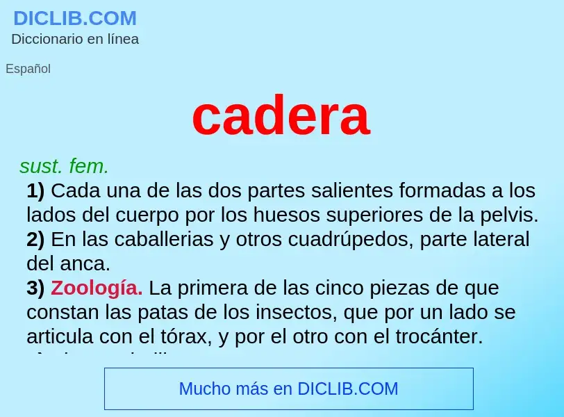 Was ist cadera - Definition