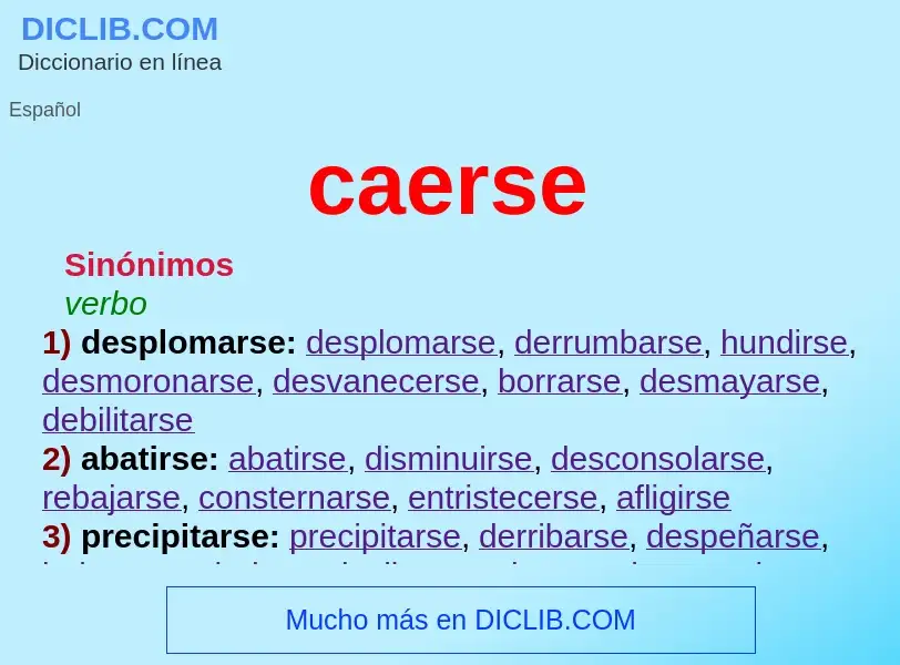 Che cos'è caerse - definizione