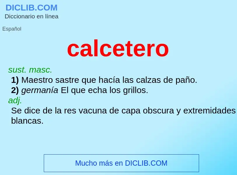 Что такое calcetero - определение
