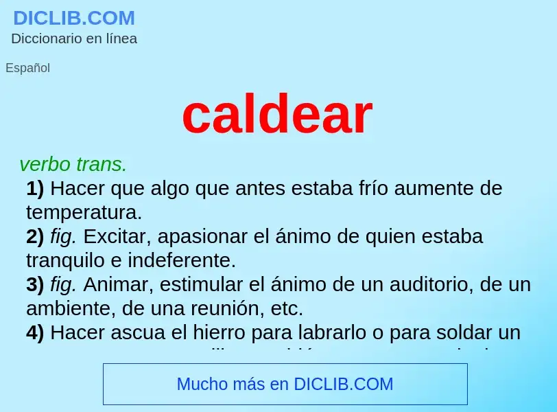 Wat is caldear - definition