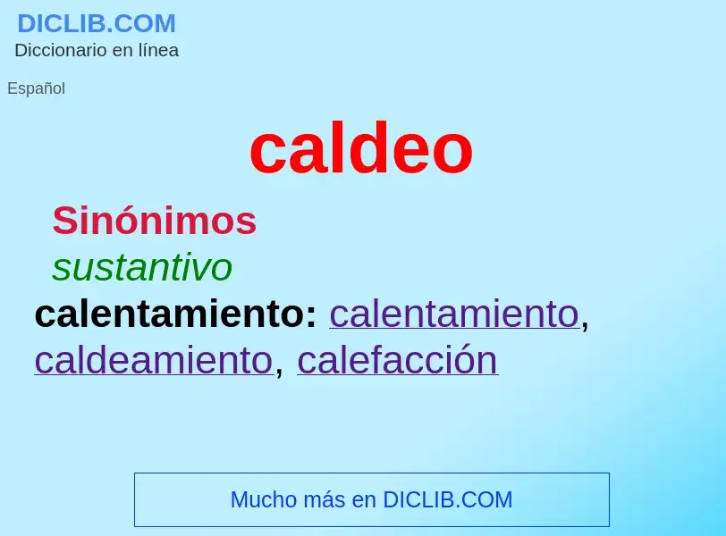 What is caldeo - definition