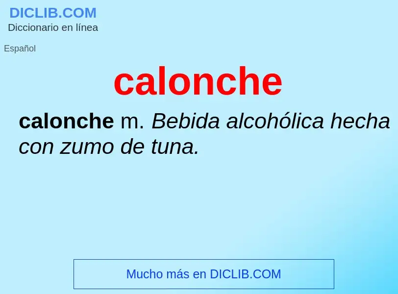 Что такое calonche - определение