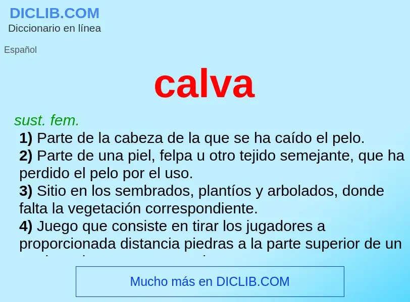 Wat is calva - definition