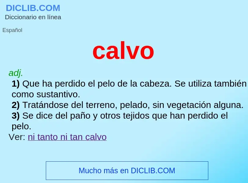 Wat is calvo - definition