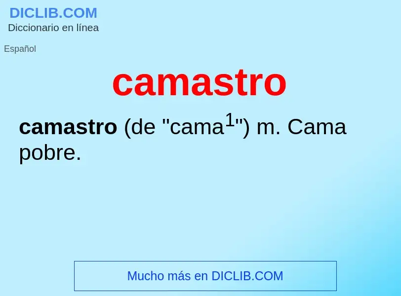 Was ist camastro - Definition