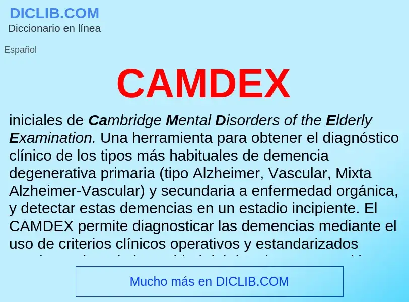 Was ist CAMDEX - Definition