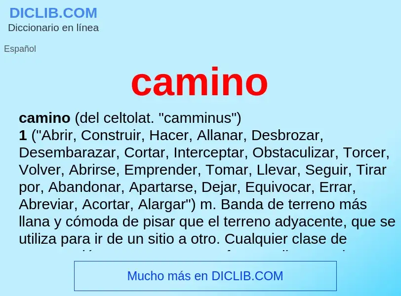 Wat is camino - definition