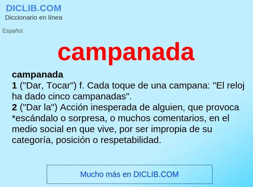 What is campanada - definition