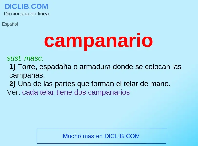 What is campanario - definition