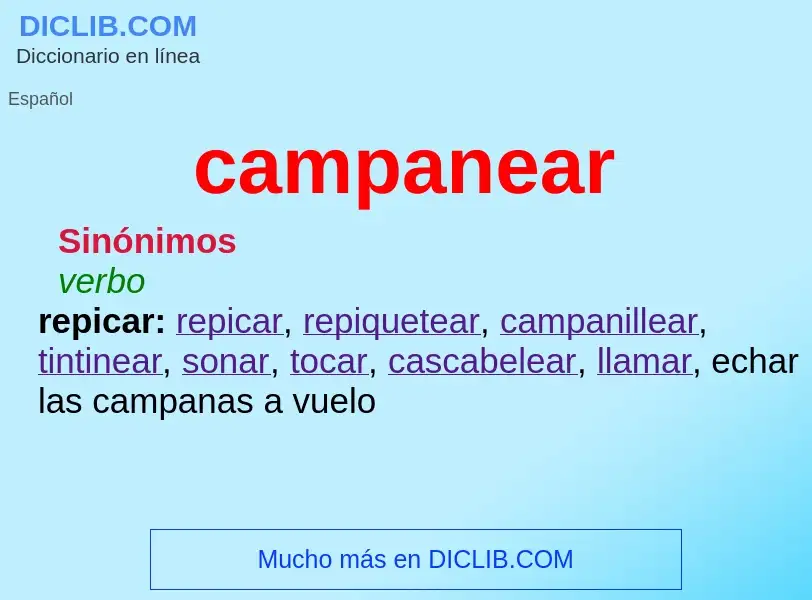 What is campanear - definition