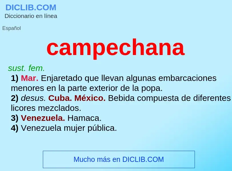 Was ist campechana - Definition