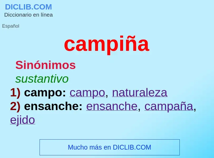 What is campiña - definition