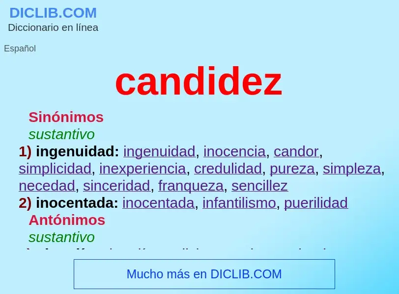 Wat is candidez - definition