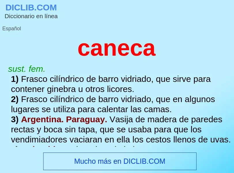 Что такое caneca - определение
