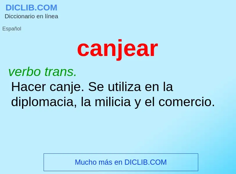 What is canjear - definition