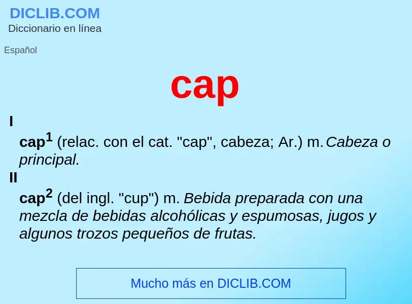 O que é cap - definição, significado, conceito