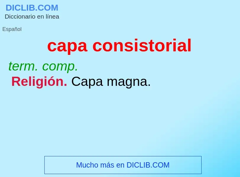 What is capa consistorial - definition