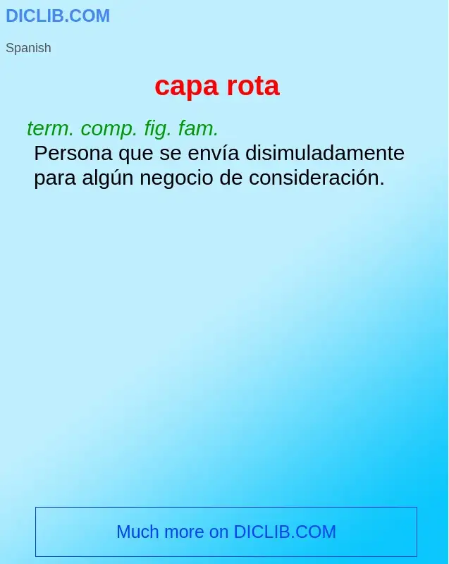 Wat is capa rota - definition