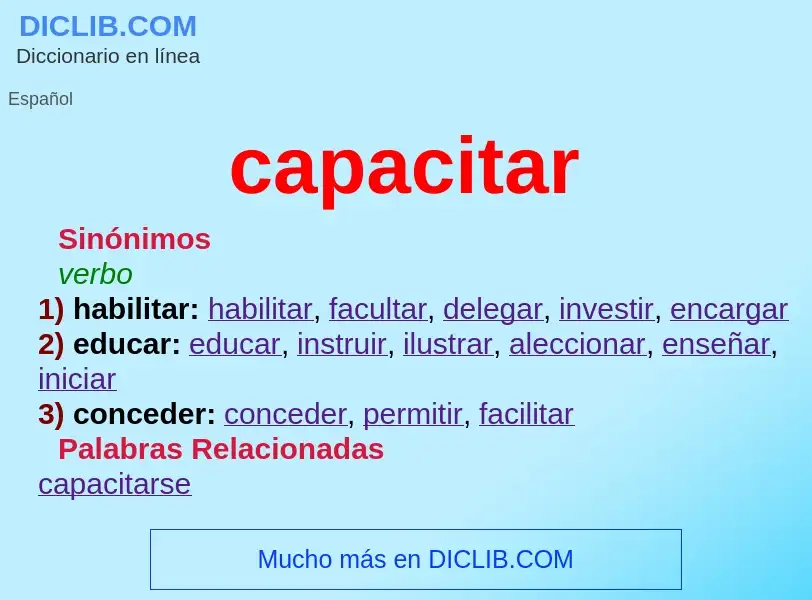 ¿Qué es capacitar? - significado y definición